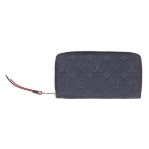 Louis Vuitton Zippy Wallet Monogram Empreinte Marine Blue Rouge